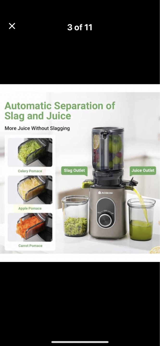 AAOBOSI Masticating Juicer - Cold Press Juicer - photo 4
