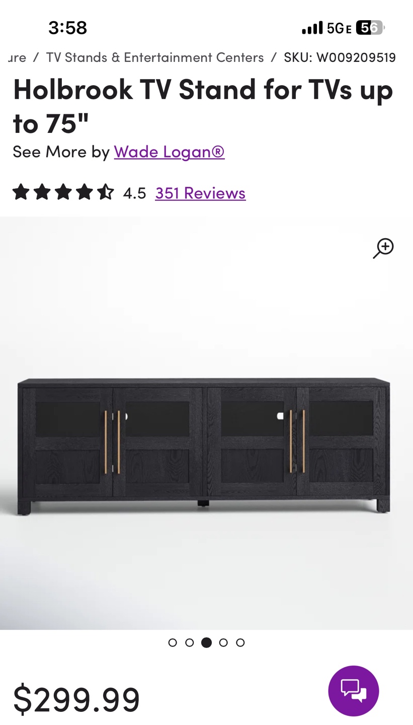 Wade Logan Holbrook TV Stand for TVs up to 75" - photo 4