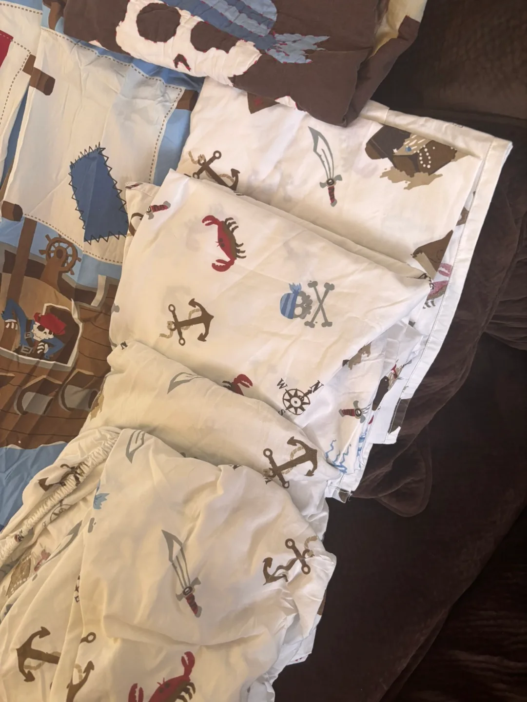 Kids curtains / sheet set x2/ one pillow case image indicator(4)