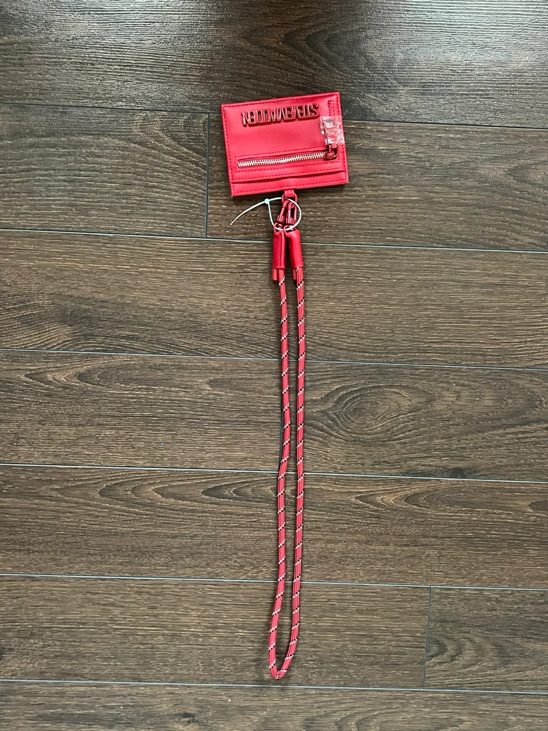 Red Steve Madden ID Holder with Lanyard (negotiable) thumbnail