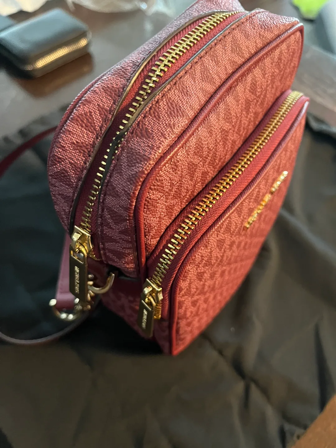 Michael Kors Burgundy Crossbody Bag image indicator(2)