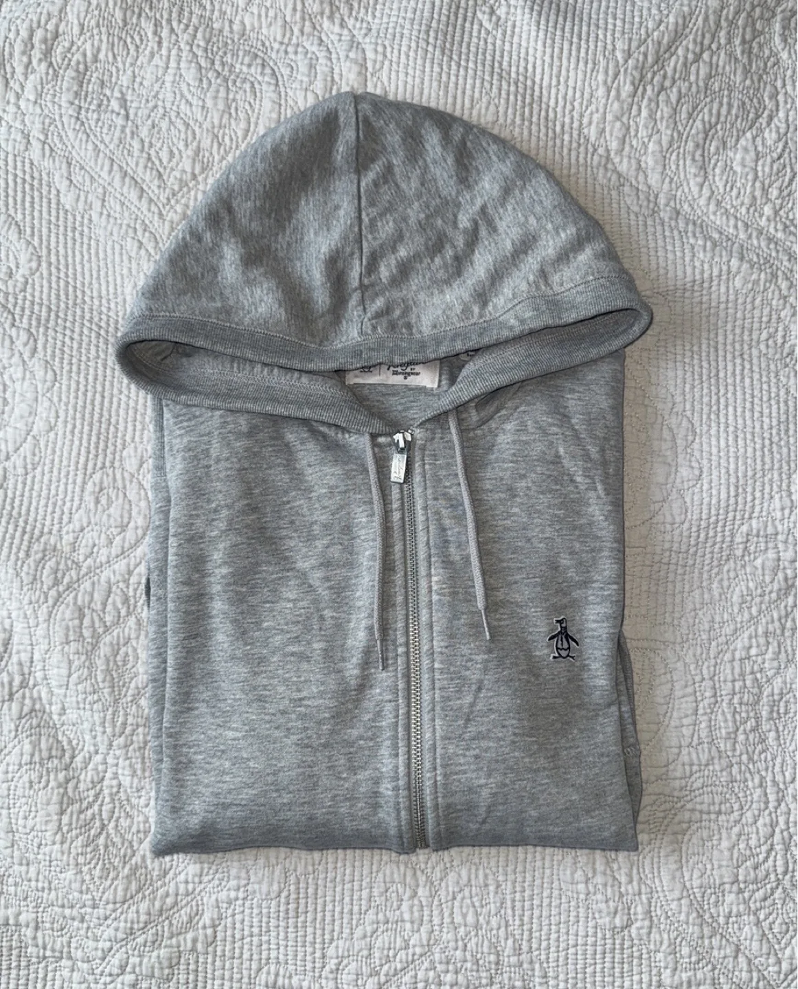 Men's Original Penguin Grey Zip-Up Hoodie thumbnail