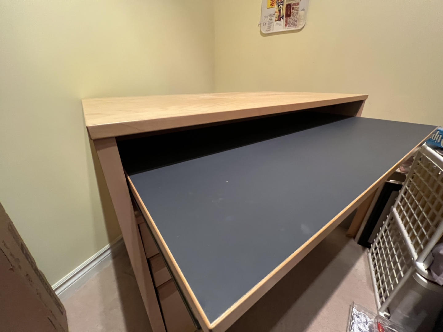 Wooden Computer Desk with Drawers and Keyboard Tray - photo 2