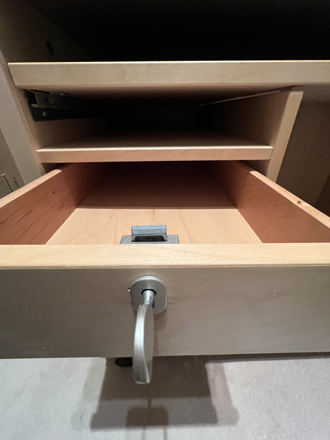 Wooden Computer Desk with Drawers and Keyboard Tray - photo 3