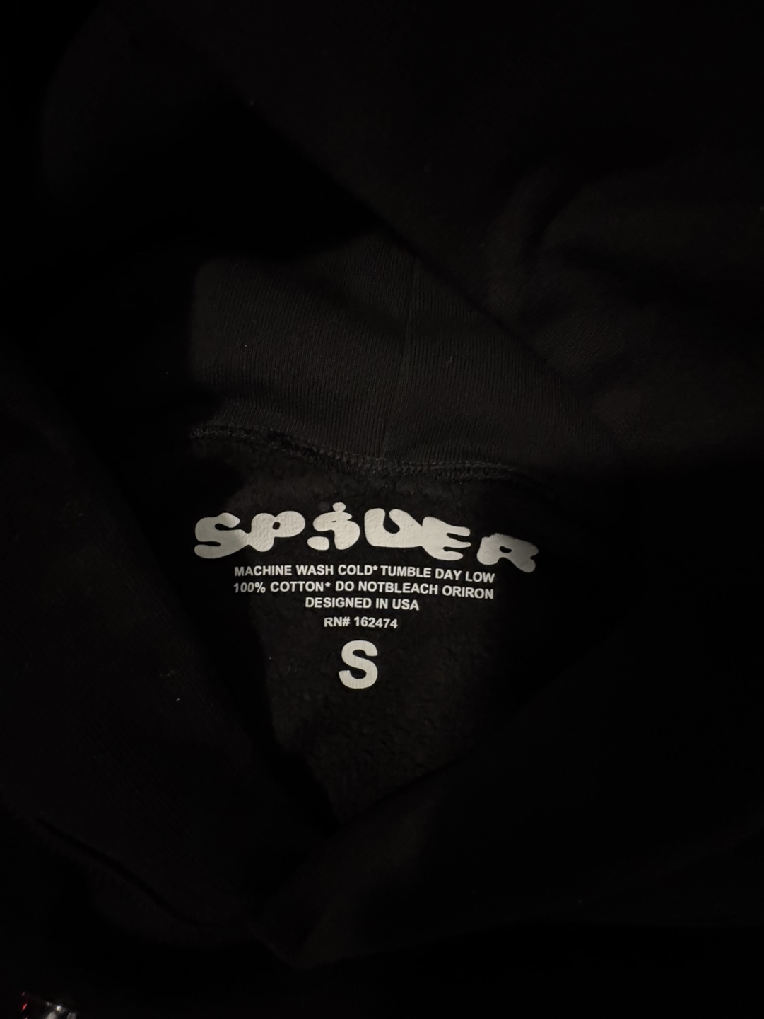 Sp5der Worldwide Rhinestone Hoodie Sz Small - photo 2