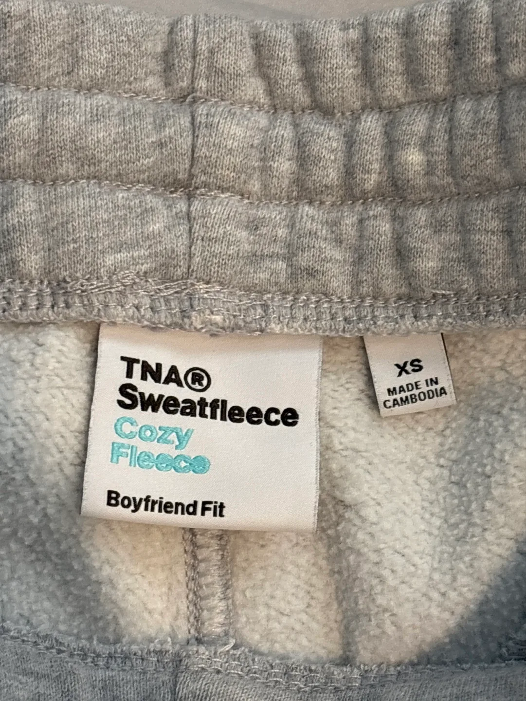 TNA Cozy Fleece Boyfriend Fit Sweatpants - XS image indicator(3)