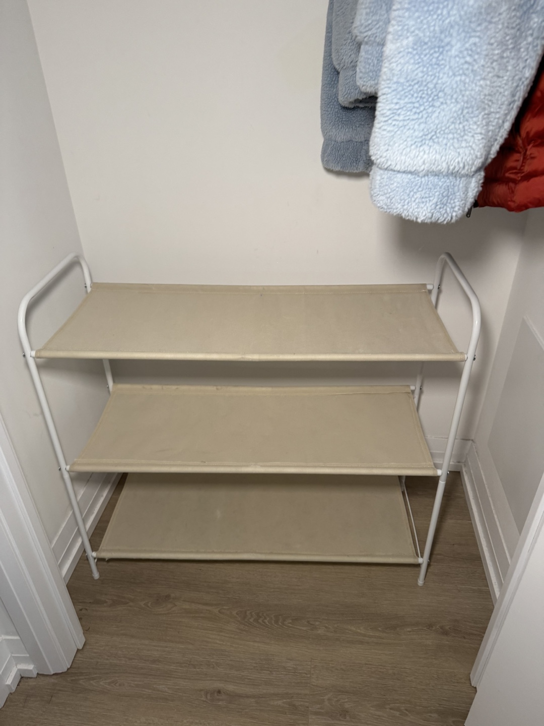 3-Tier Fabric Shoe Rack Organizer