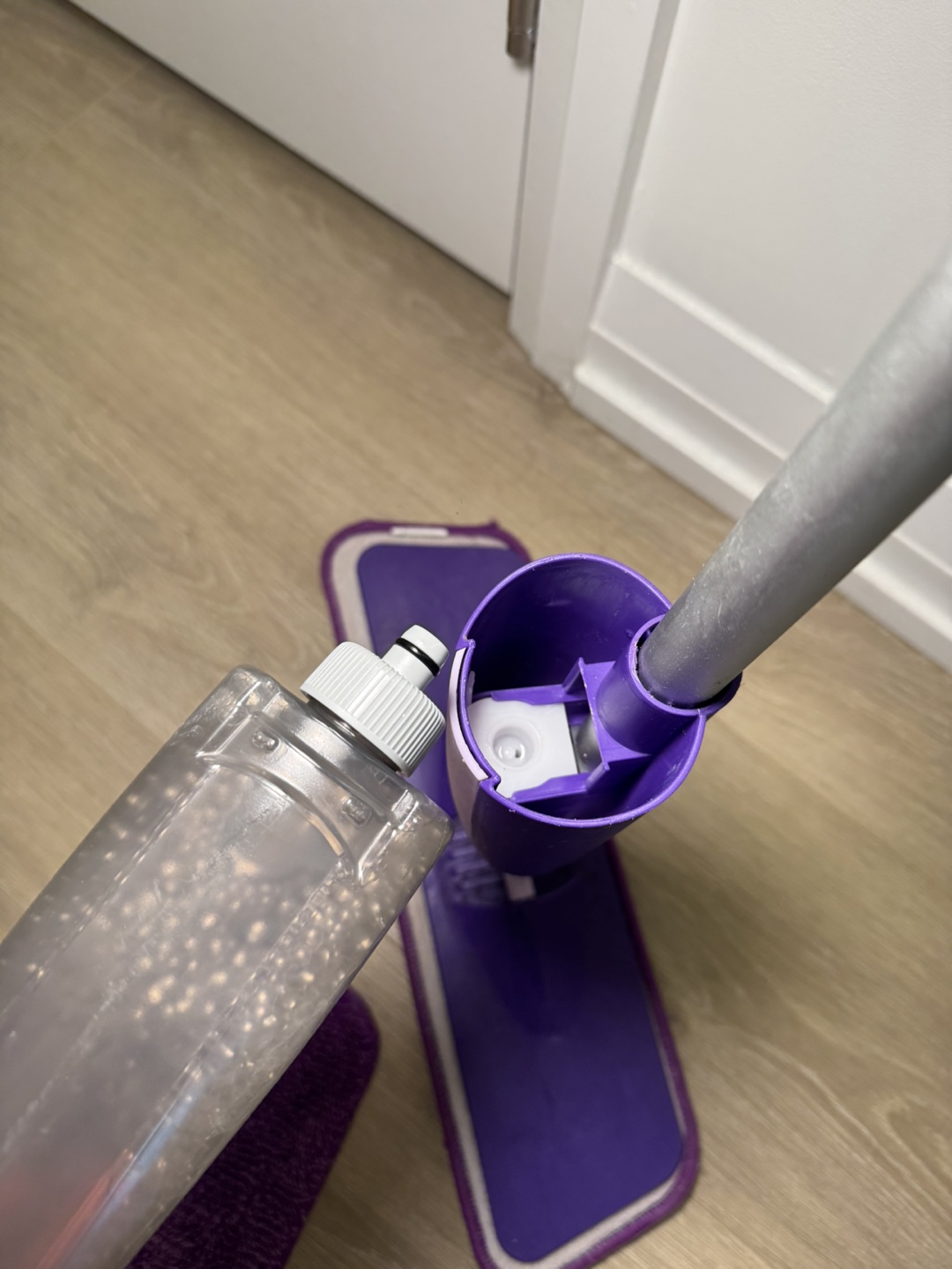 Spray Mop with Replacement Pads and Attitude Cleaning Solution - photo 4