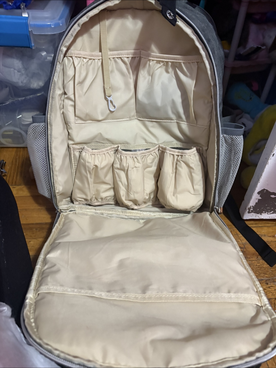 Diaper Bag Backpack - Grey - photo 3