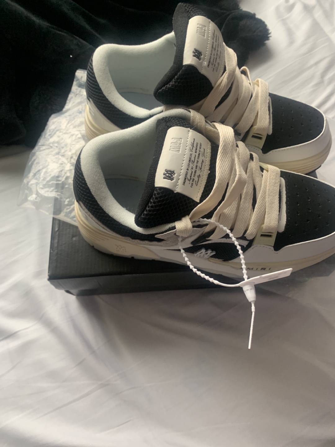 AMIRI Samiiri Low-Top Cale Perforated Sneakers - Size 43 - photo 3