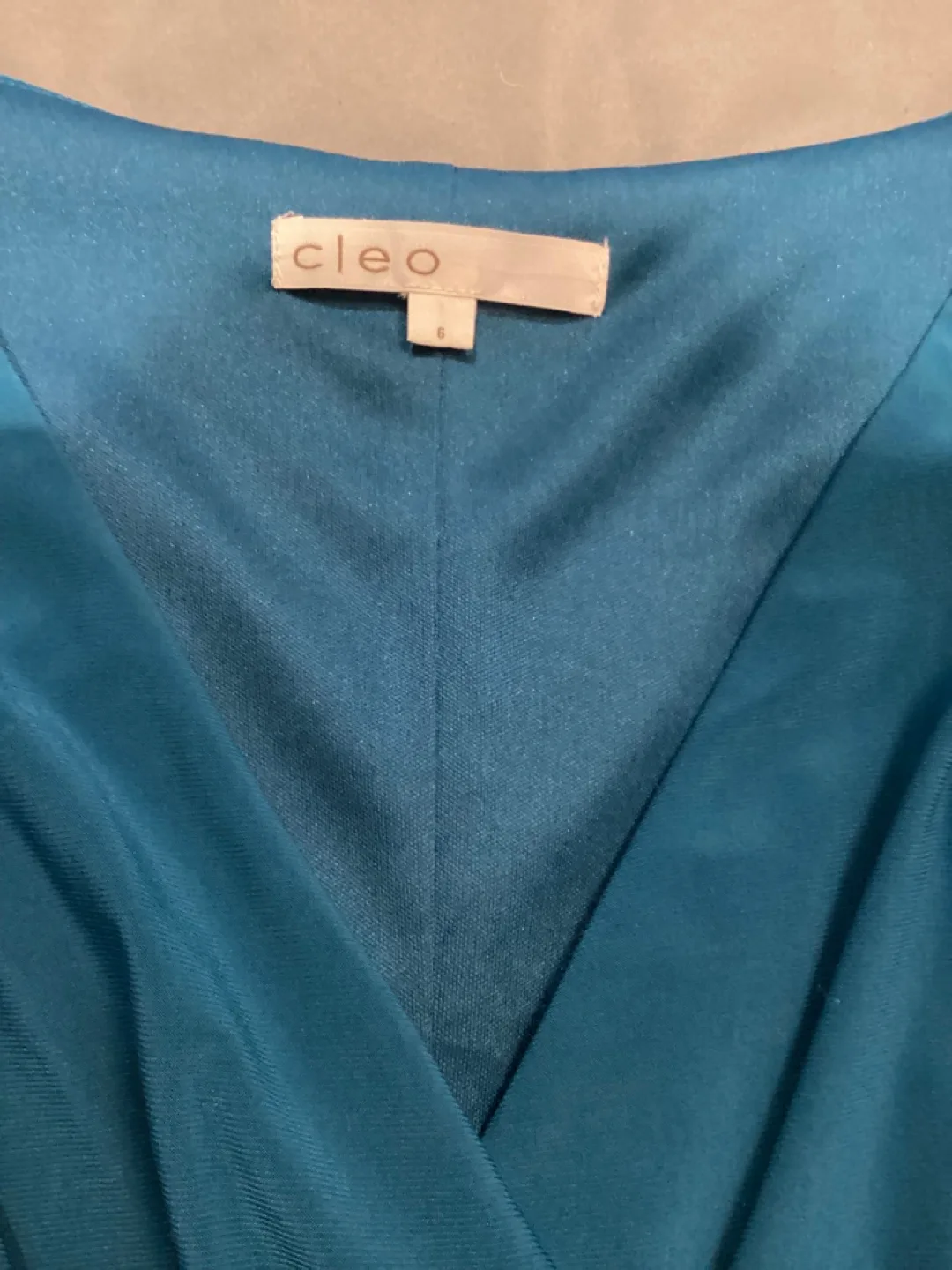 CLEO TURQUOISE JERSEY DRESS image indicator(4)