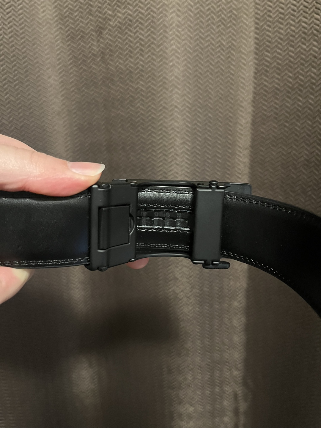 Men's Black Belt with Sleek Buckle - photo 3