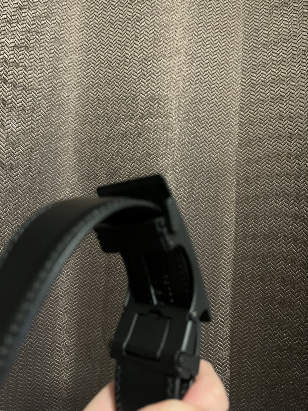 Men's Black Belt with Sleek Buckle - photo 4