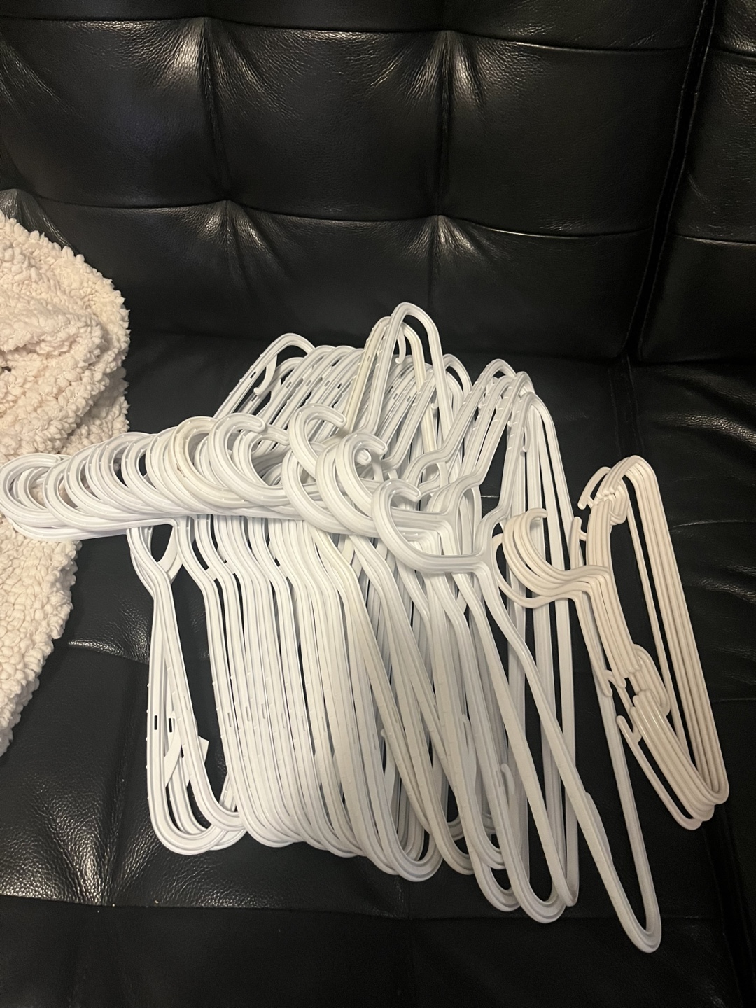 30 Bulk Lot of Plastic Hangers (Small,  Large, Pant Hanger)