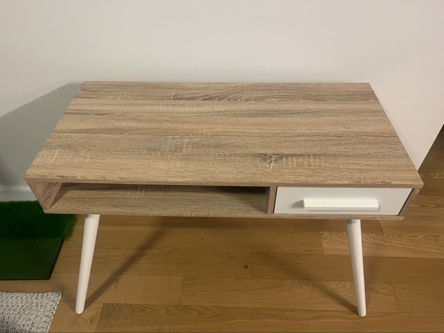 Home Adilene Desk - Light Wood/White - photo 3