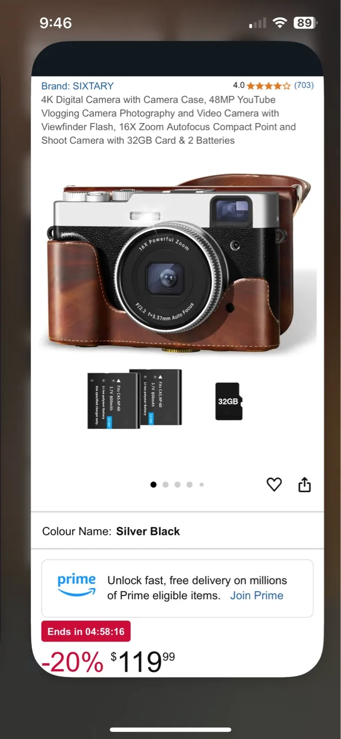 4K Digital Camera - Sixtary (Amazon) image indicator(5)