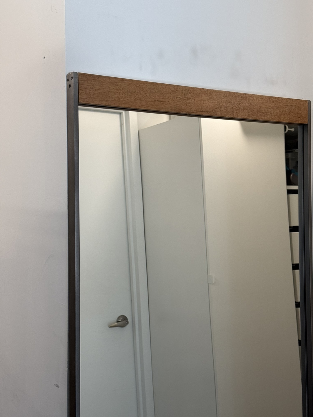 West Elm Industrial Wood Frame Floor Mirror - photo 3
