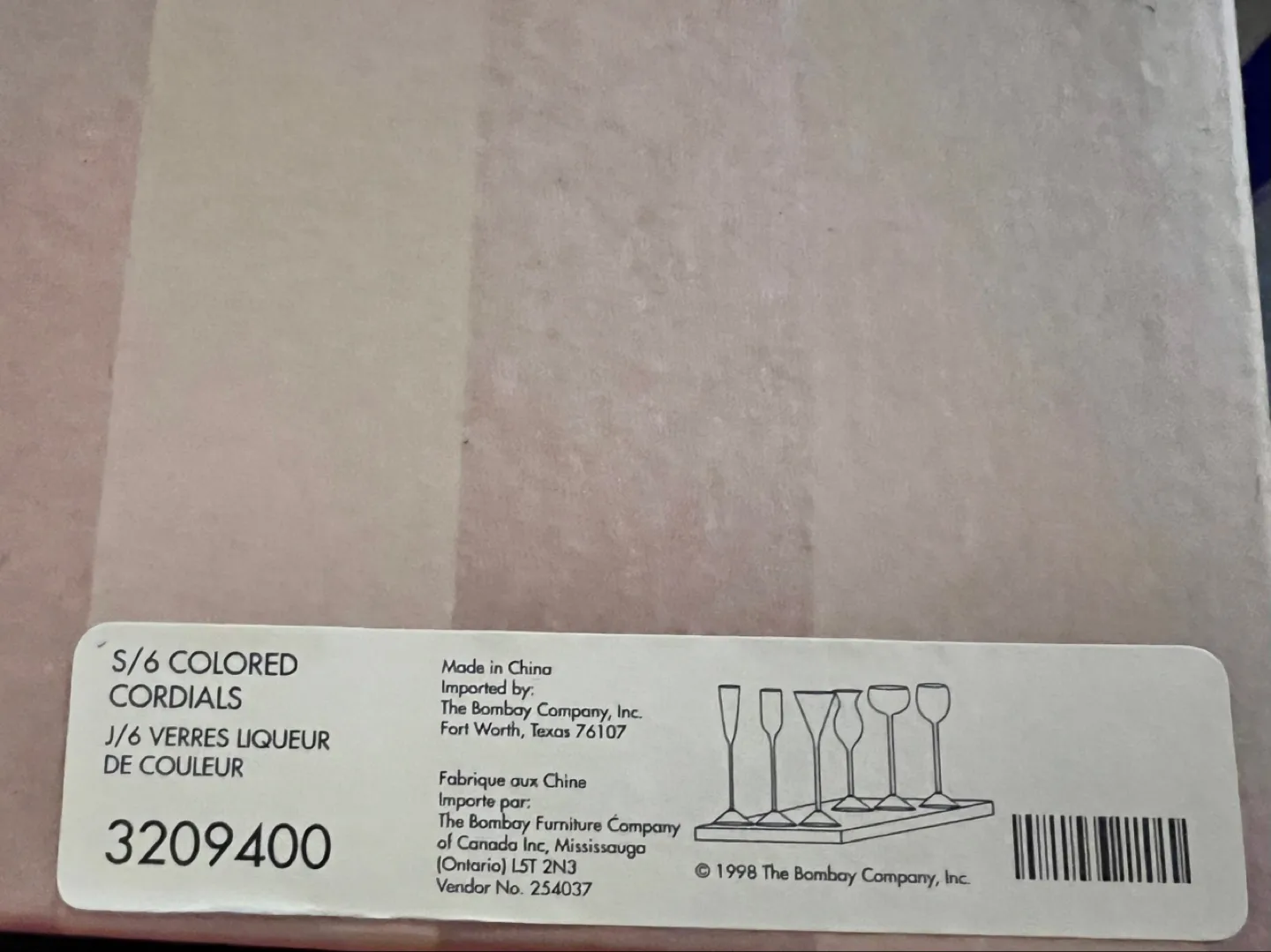 Bombay Company Set of 6 Colored Cordial Glasses image indicator(2)