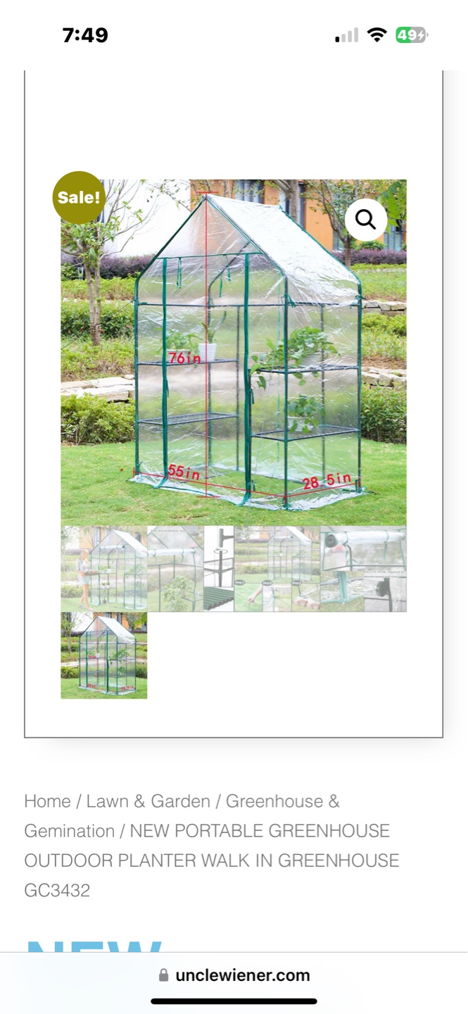 NEW Portable Greenhouse Garden Walk-in Greenhouse