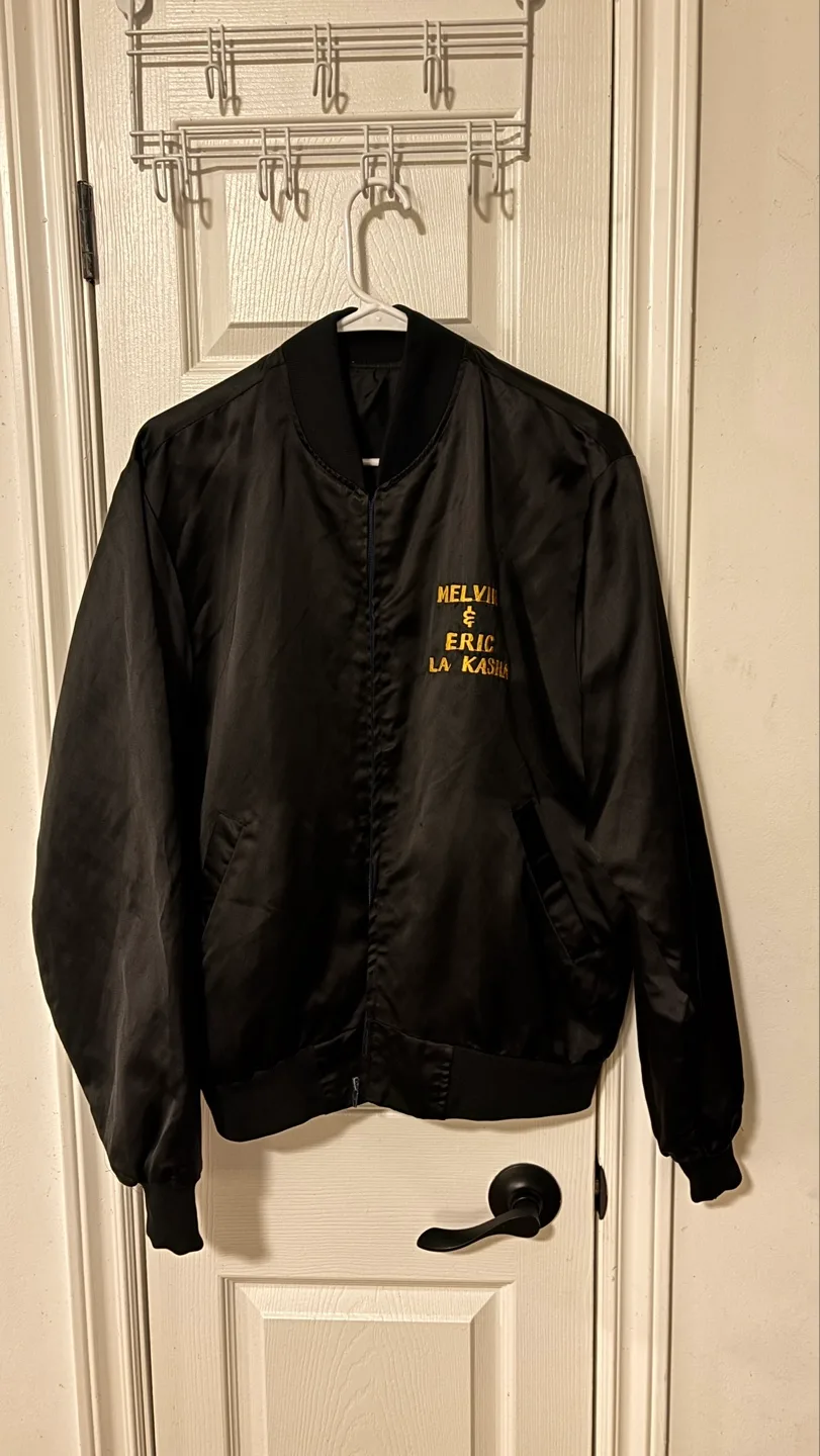 Korea Camp Casey satin vintage bomber jacket ‘80s image indicator(2)