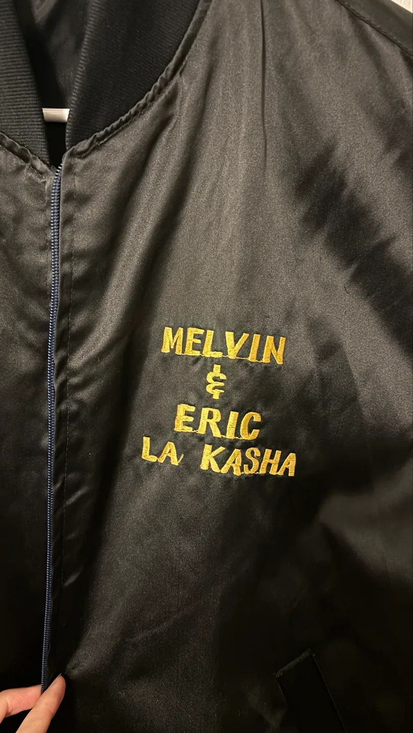 Korea Camp Casey satin vintage bomber jacket ‘80s image indicator(3)