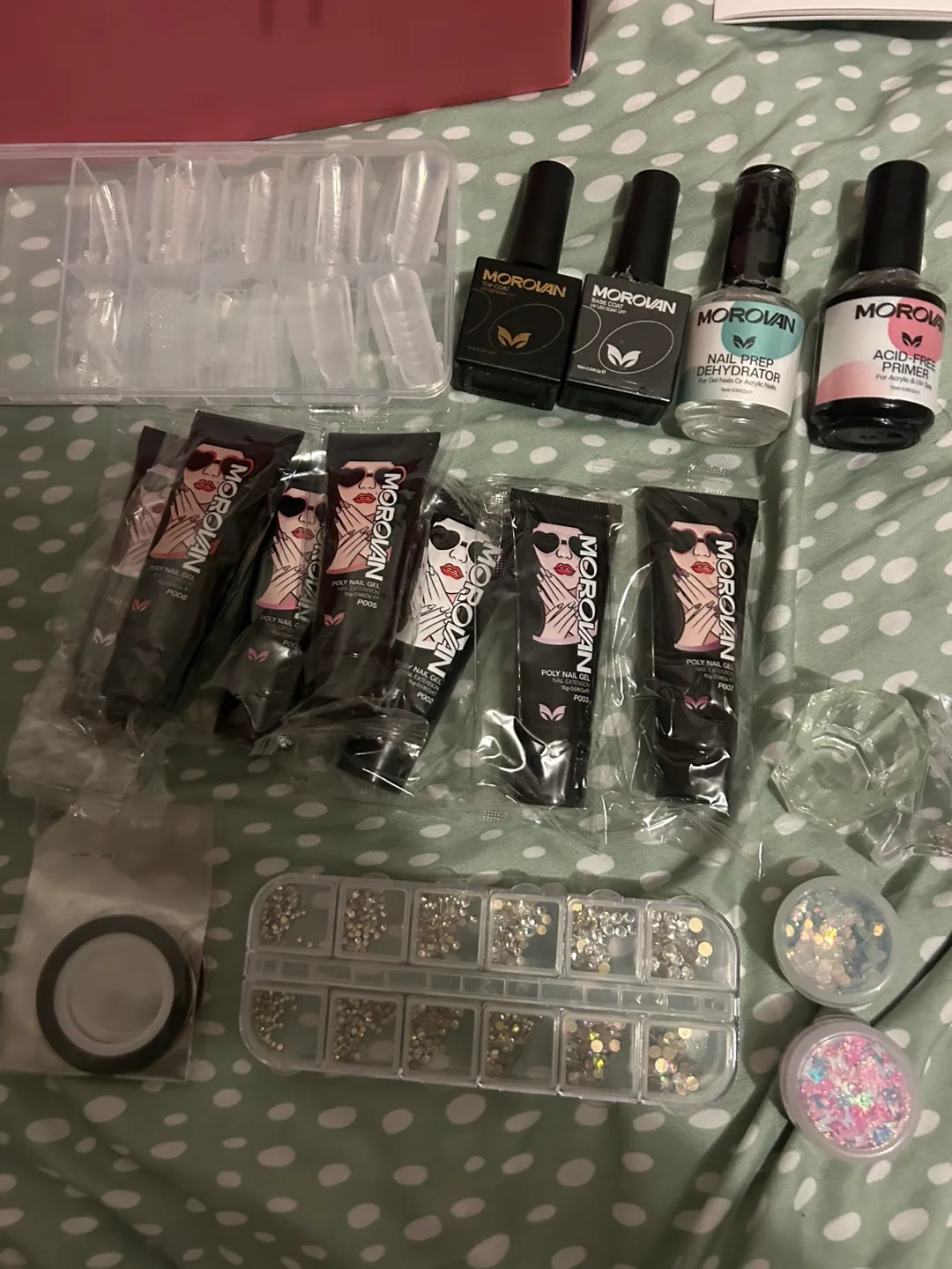 Polygel Acrylic Nail Kit with UV lamp image indicator(3)