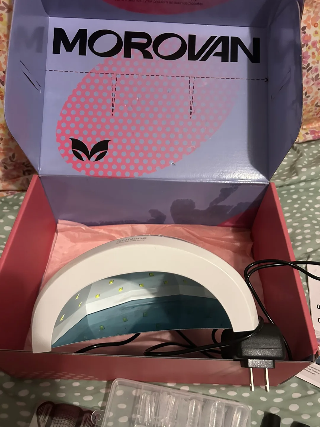 Polygel Acrylic Nail Kit with UV lamp image indicator(2)