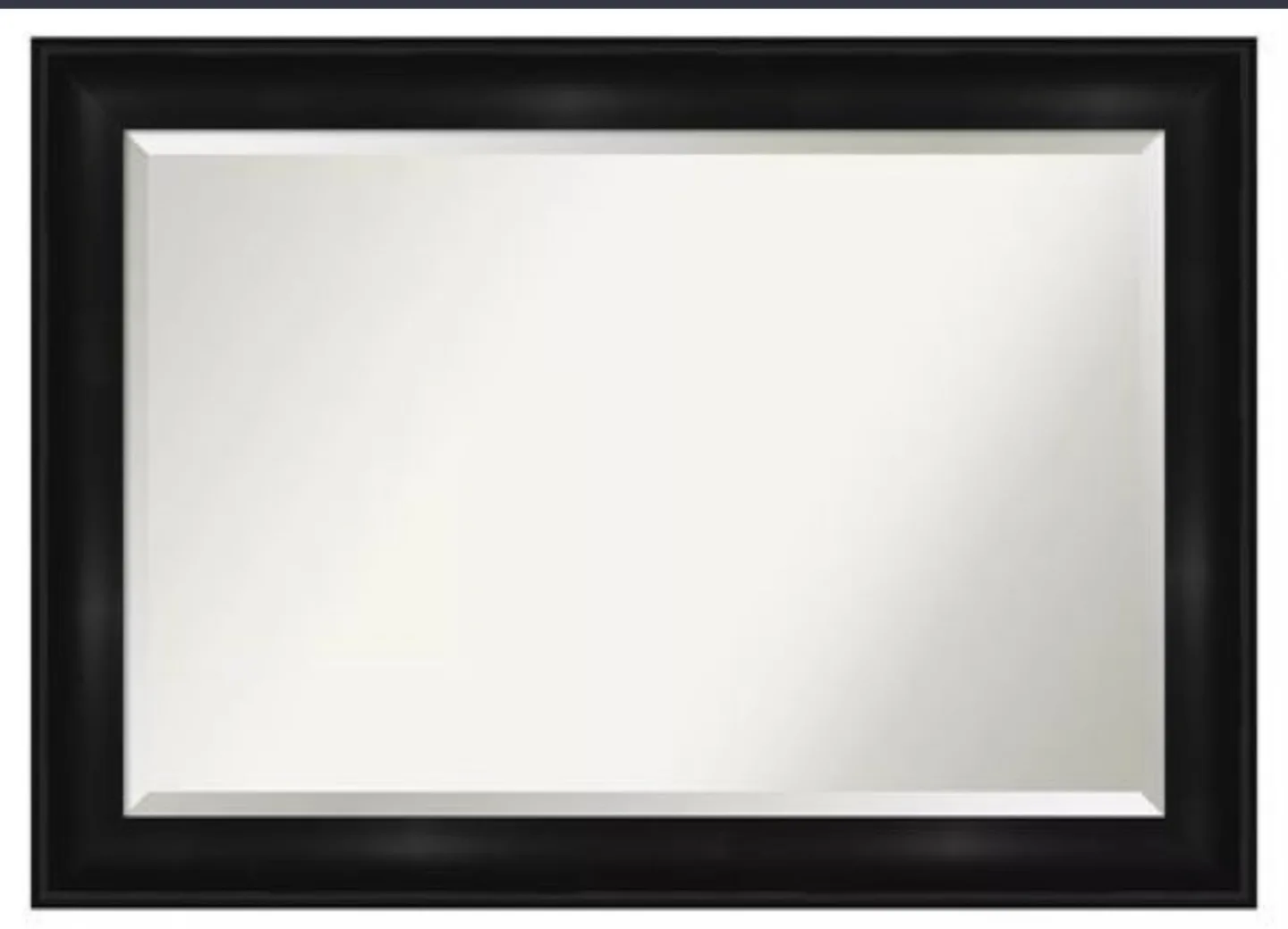 Amanti Art Grand BlackVanity Mirror (34” x 28”) image indicator(2)