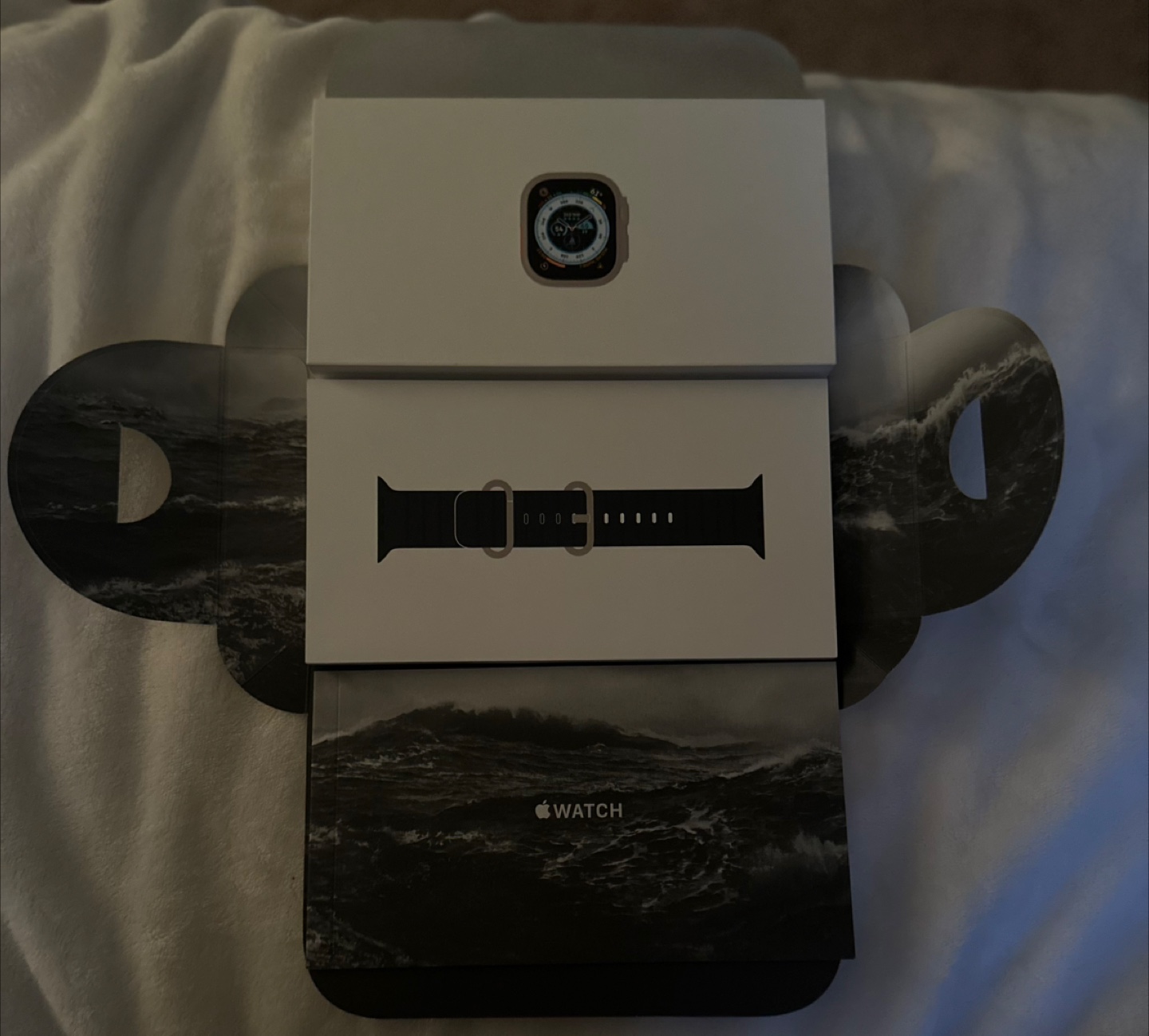 Apple Watch Ultra 49mm Titanium Midnight Ocean Band - New - photo 3