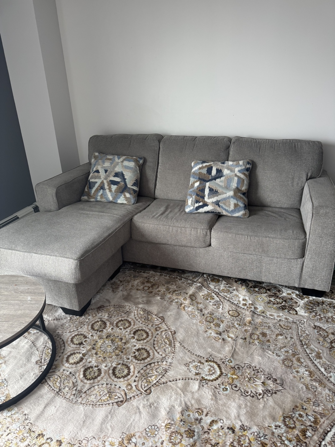 Ashley home Grey Sectional Sofa with Chaise Lounge - photo 3