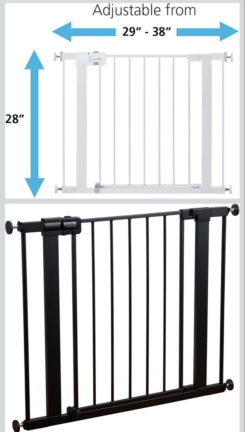 2 baby gate with door.  Hardware included
