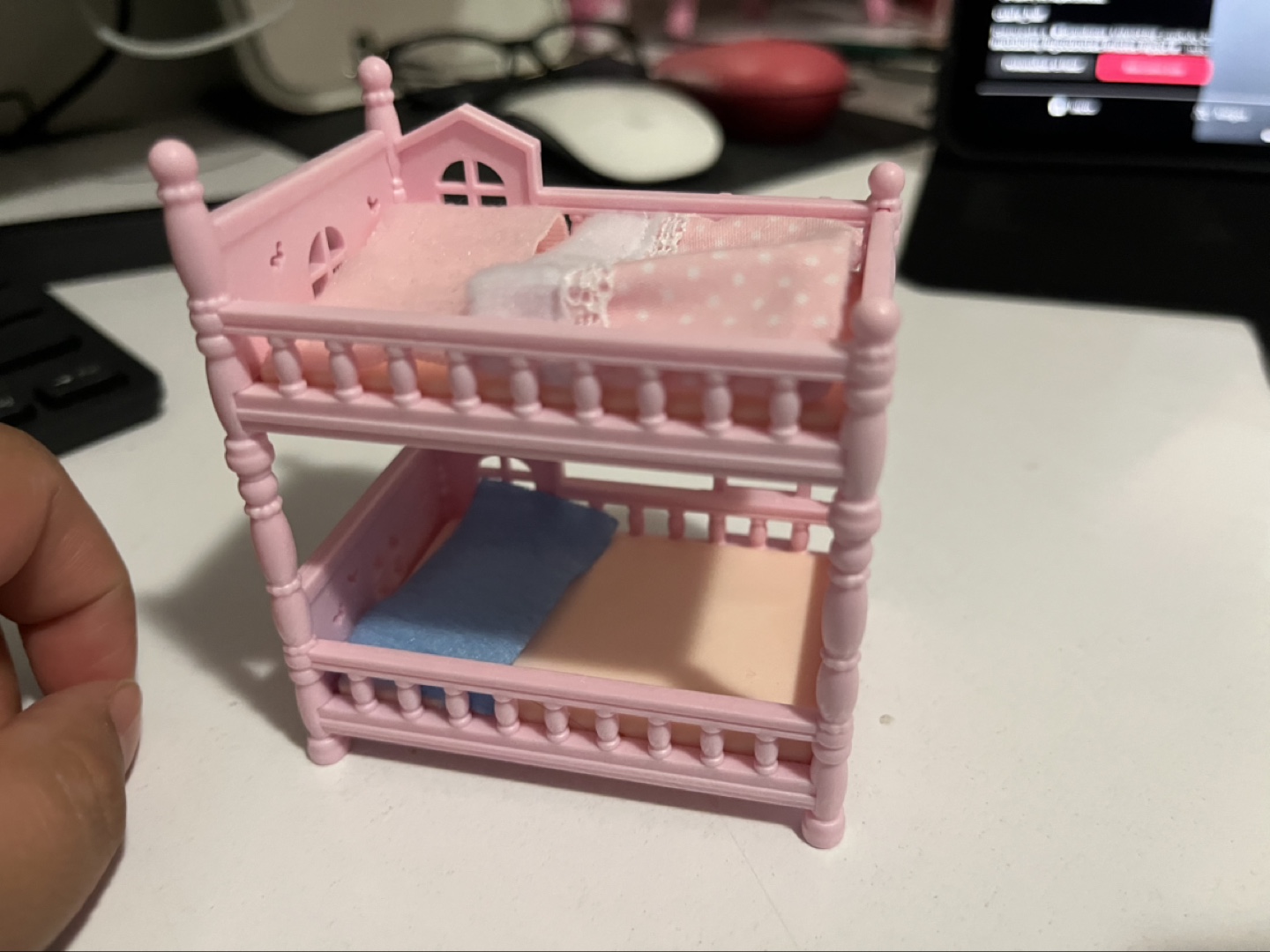 Calico Critters Pink Bunk Bed - photo 3
