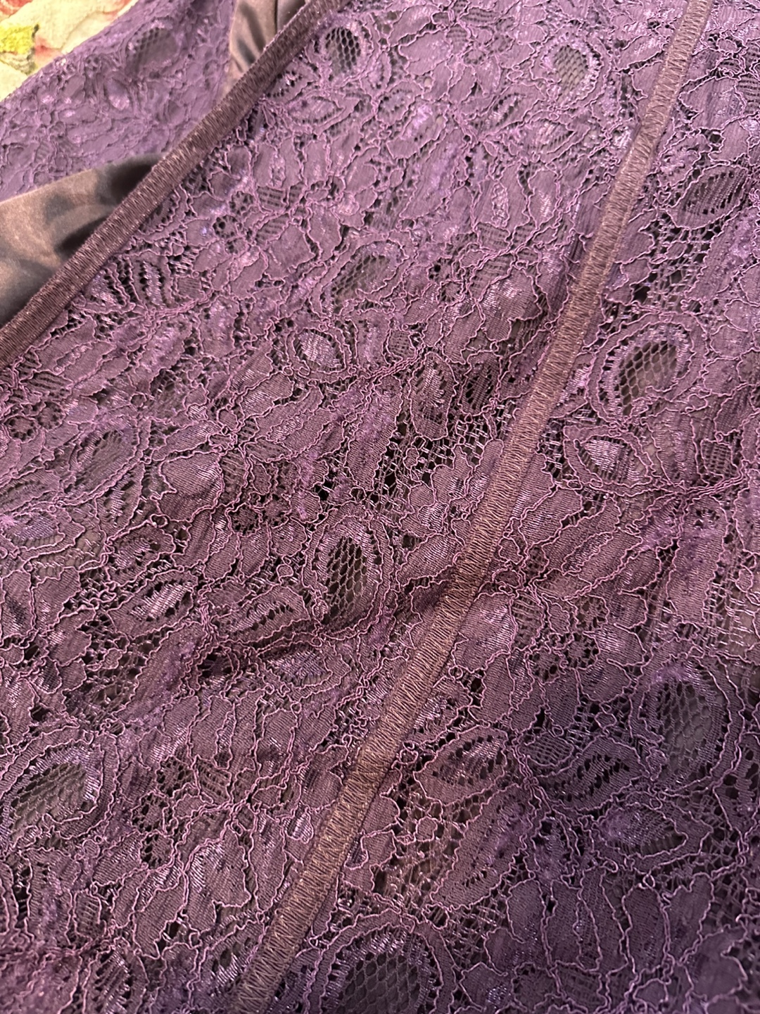 Vintage Lacey Purple Lace Formal Dress - photo 3