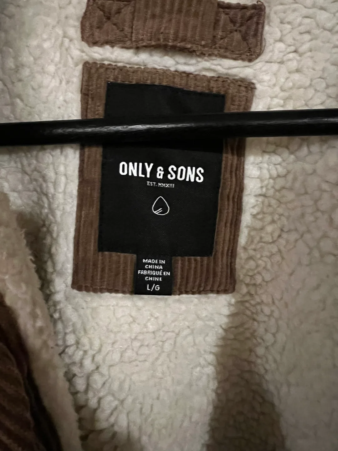 Only & Sons Corduroy Jacket - Brown - Size L/G image indicator(3)