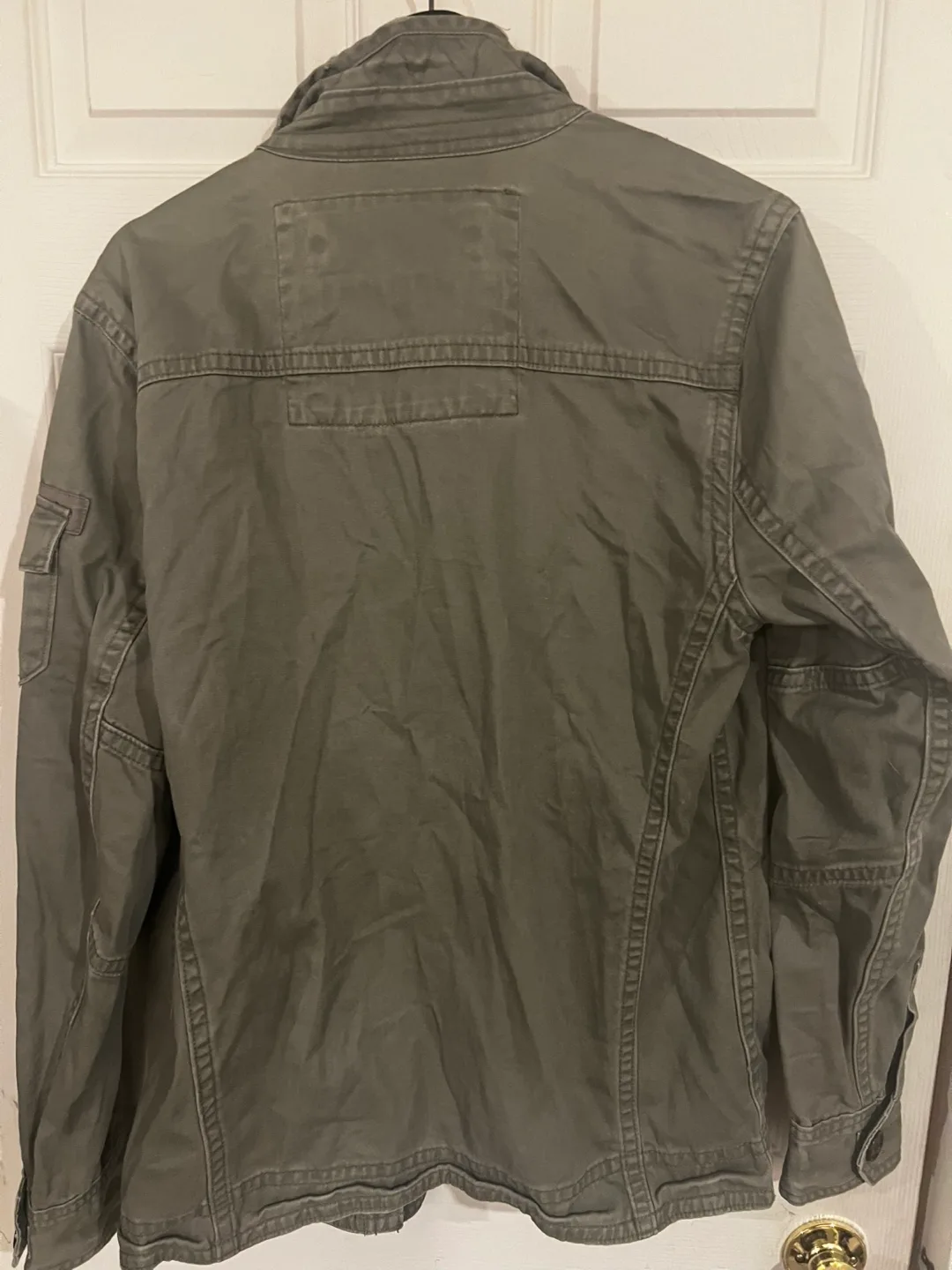 Triple Five Soul Men's Olive Green Utility Jacket image indicator(2)