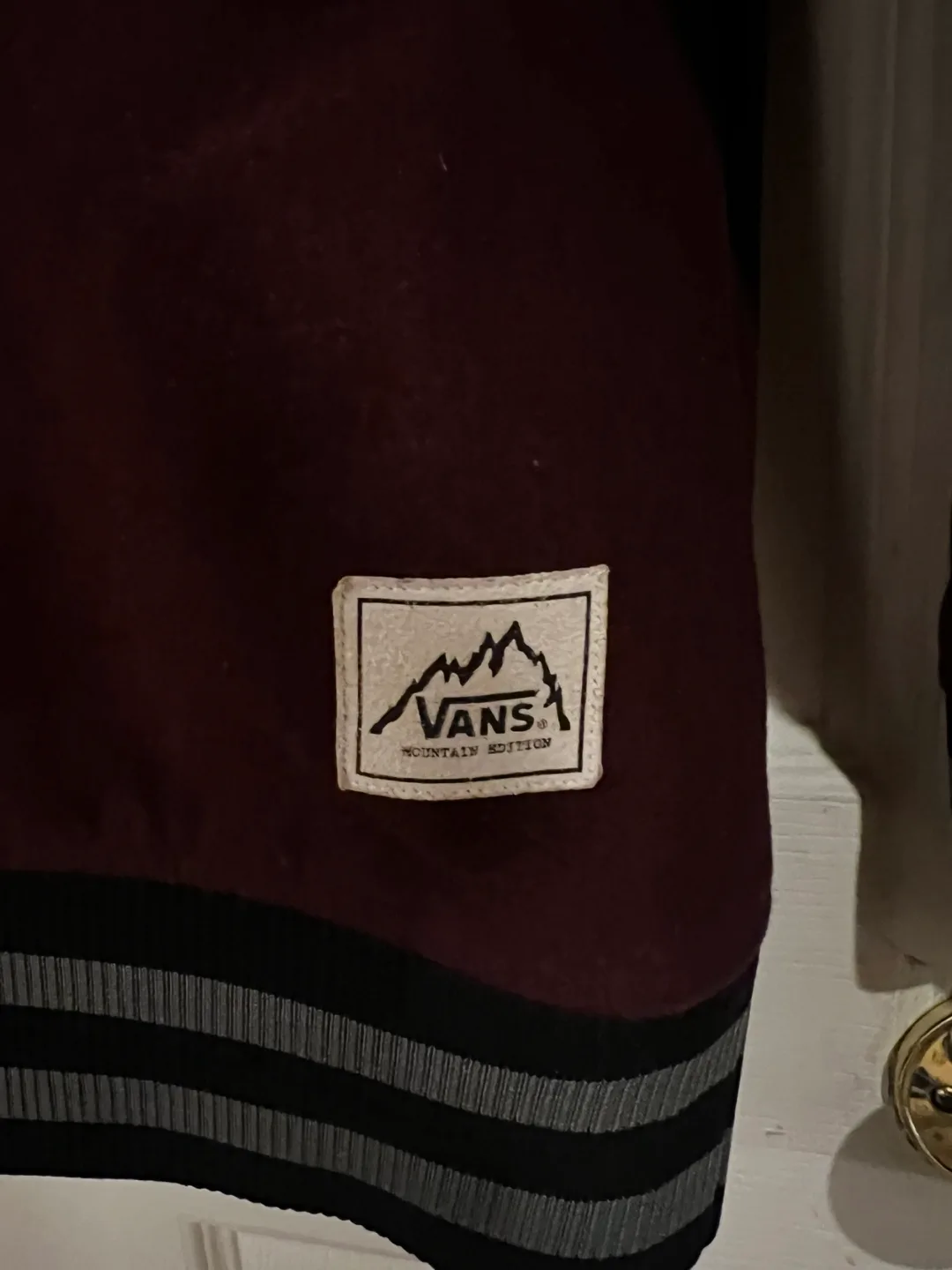 Men's Vans Mountain Edition Zip-Up Hoodie Jacket Size Medium image indicator(4)