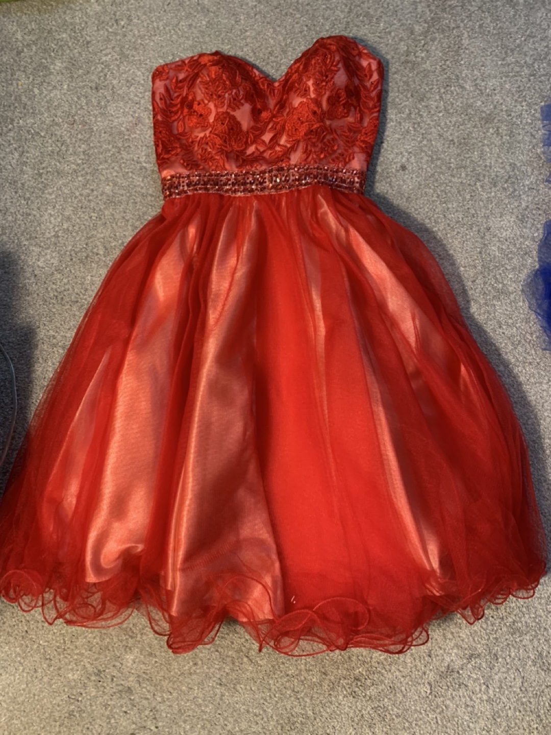 Red Lace Cocktail Dress