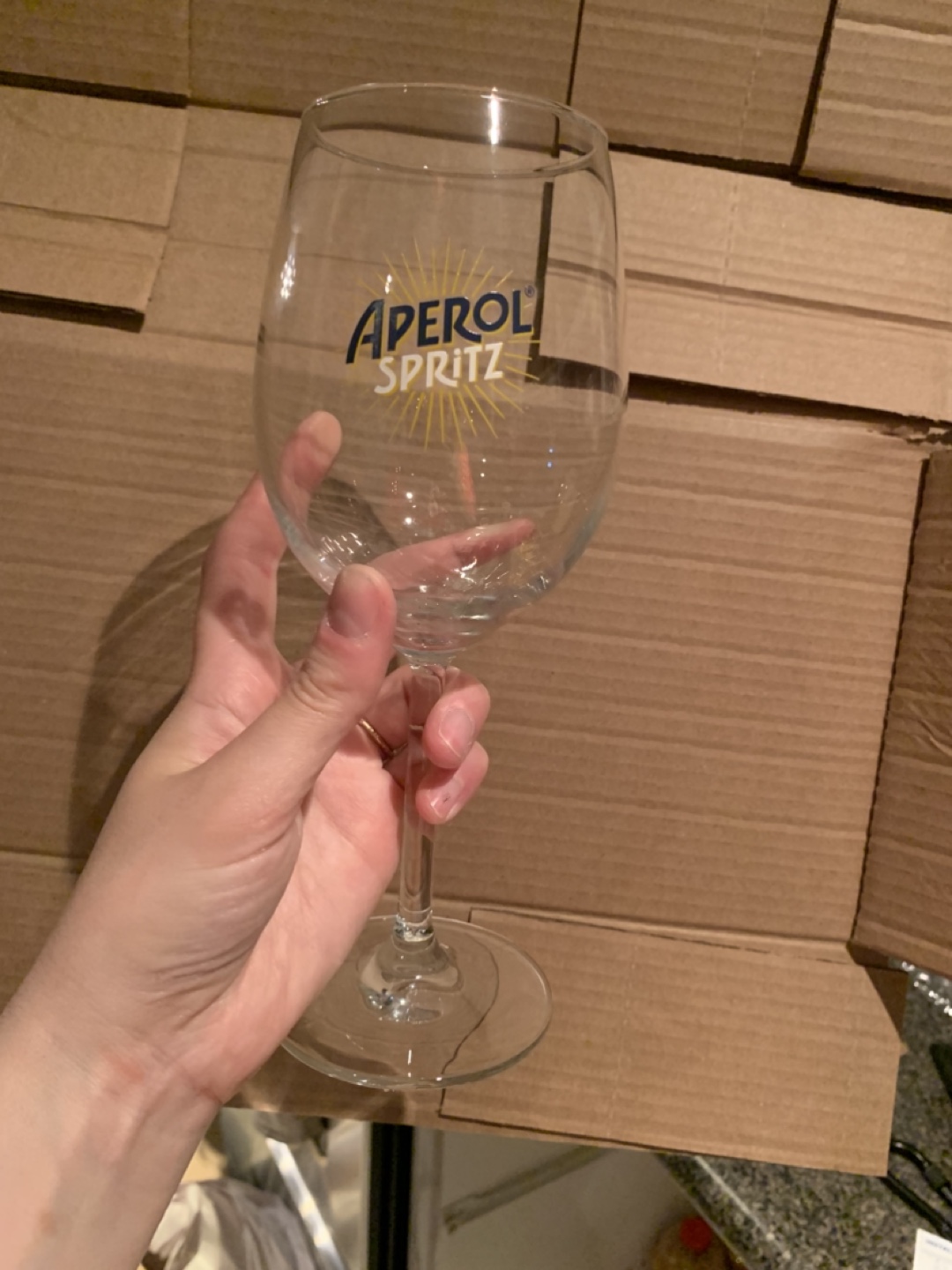 Aperol Spritz Wine Glass