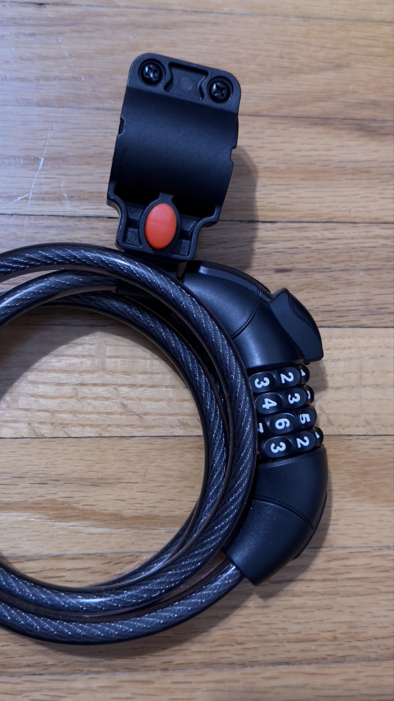 Bicycle Combination Cable Lock with Mount - photo 2