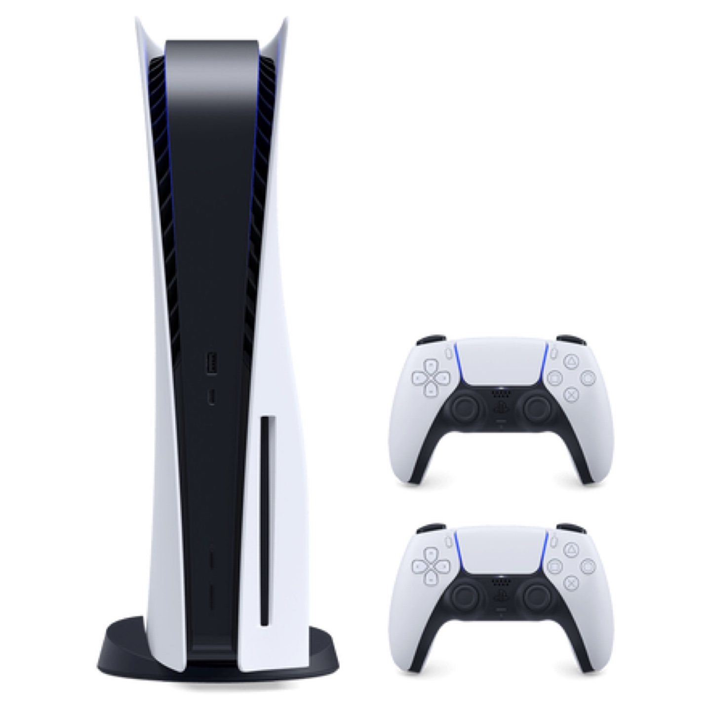 PlayStation 5 Console with Two Controllers