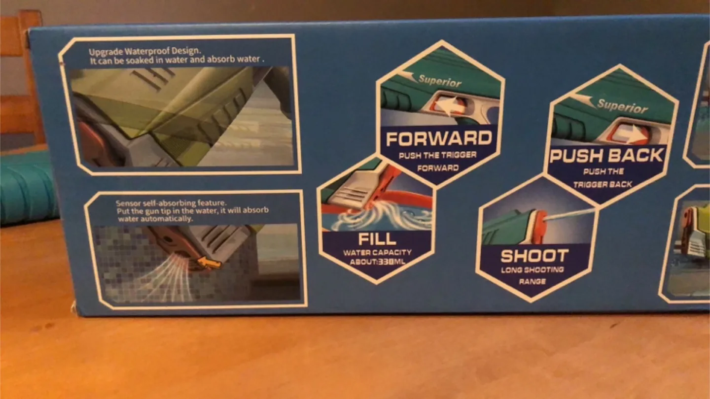 🍷MOVING OUT SALE💕Electric Combat Water Gun image indicator(5)