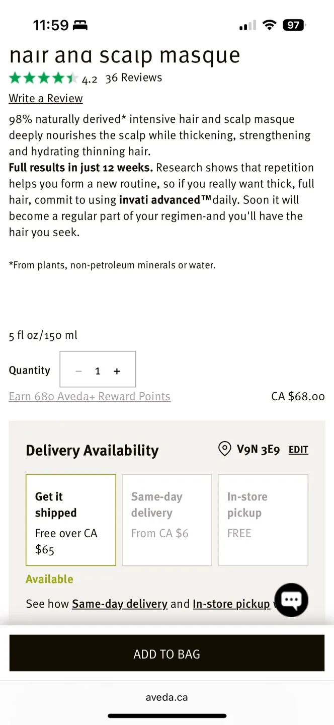 AVEDA Invati Advanced Intensive Hair & Scalp Masque image indicator(3)