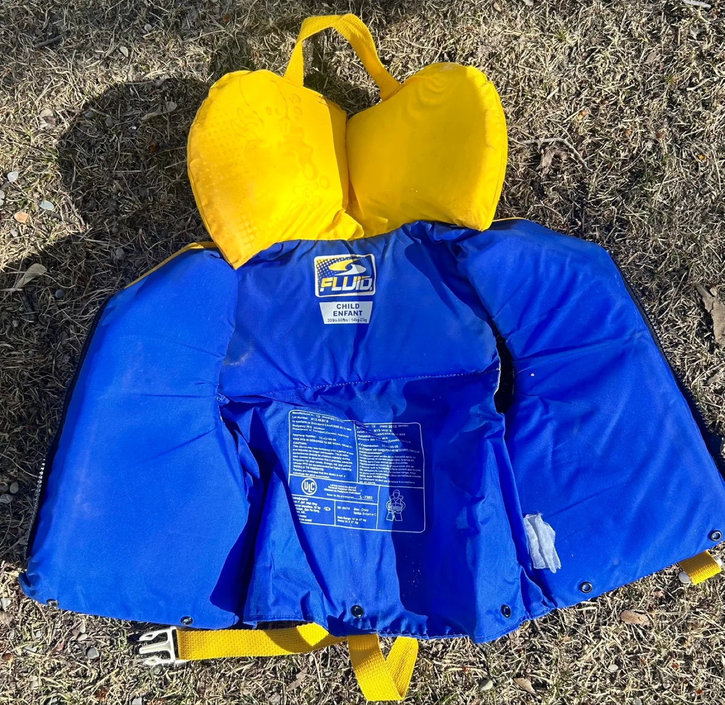 Child's Life Jacket - Blue and Yellow image indicator(2)