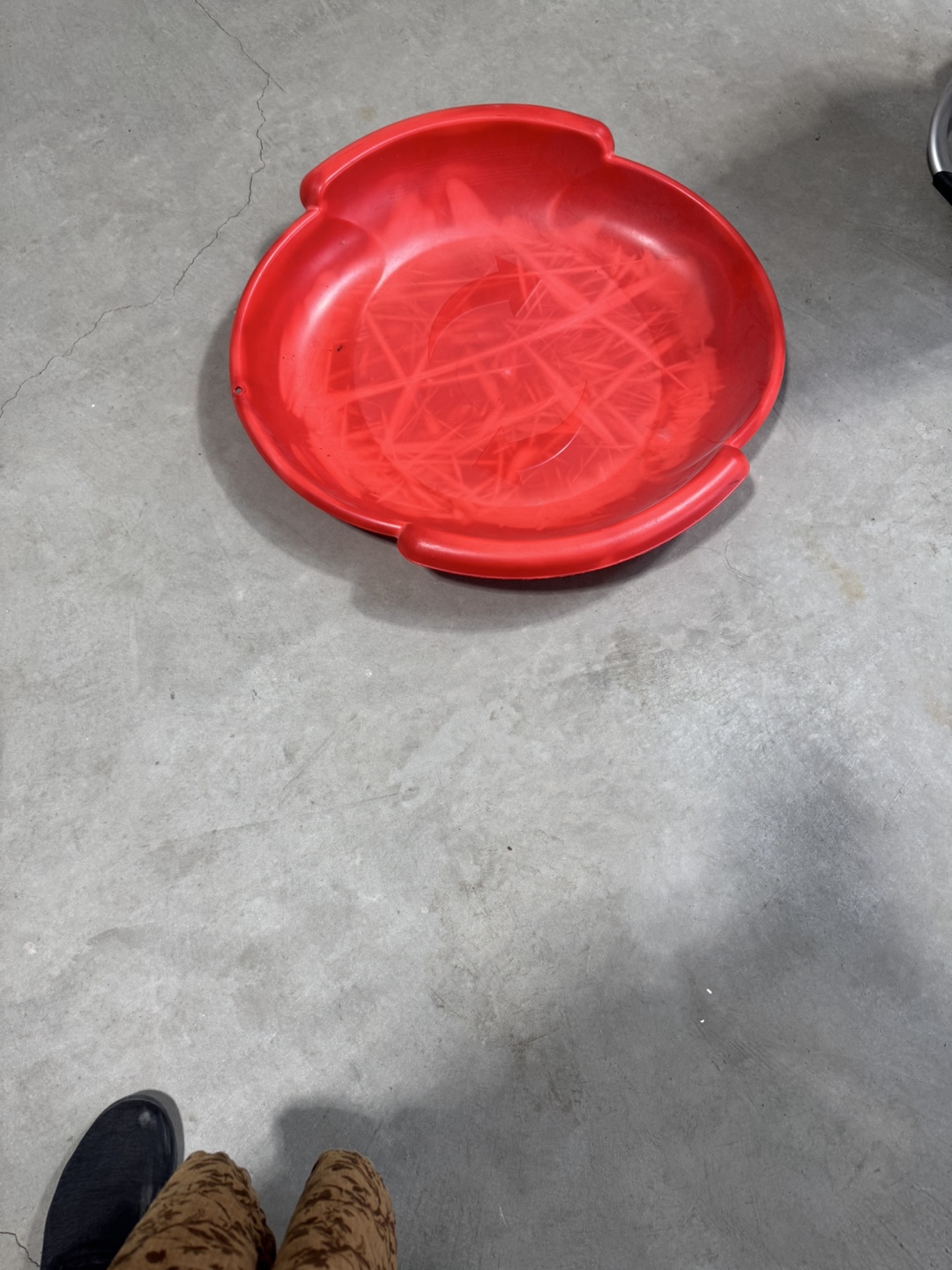 Red Plastic Sled