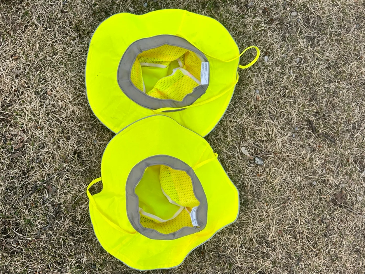 Pair of Neon Yellow Pioneer Safety Hats image indicator(2)
