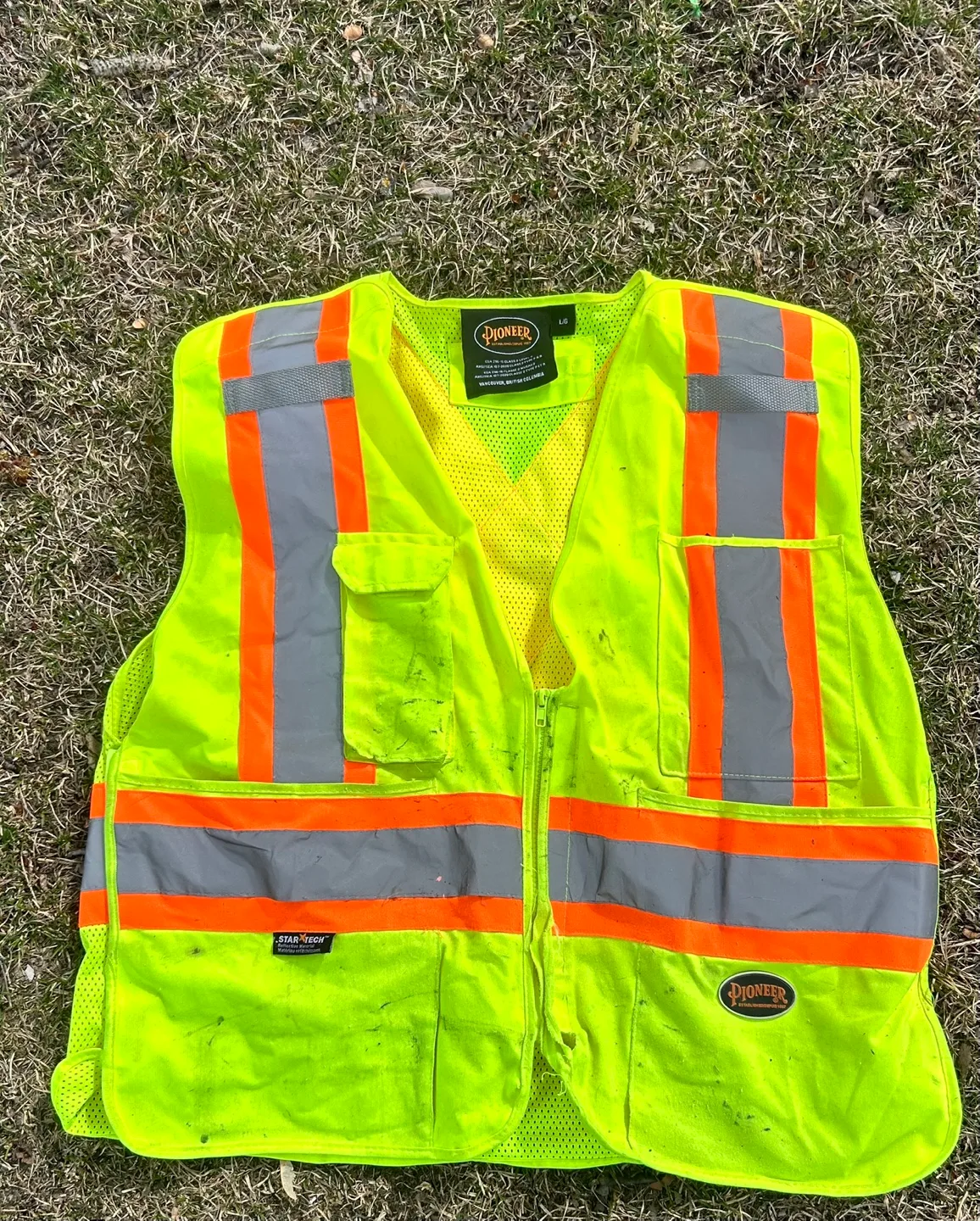 Pioneer Safety Vest - Lime Green, Size L thumbnail