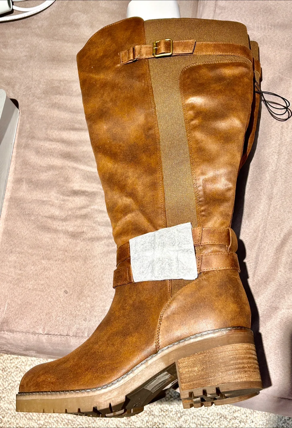 New Leather Knee-high Heeled Boots for fall image indicator(3)