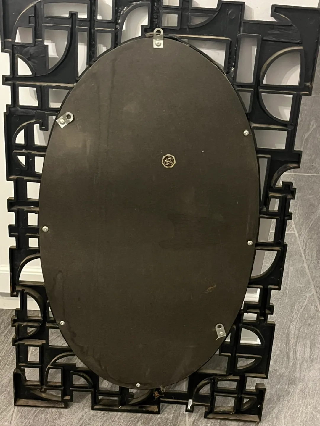 Vintage Mid-Century Modern Wall Mirror image indicator(2)