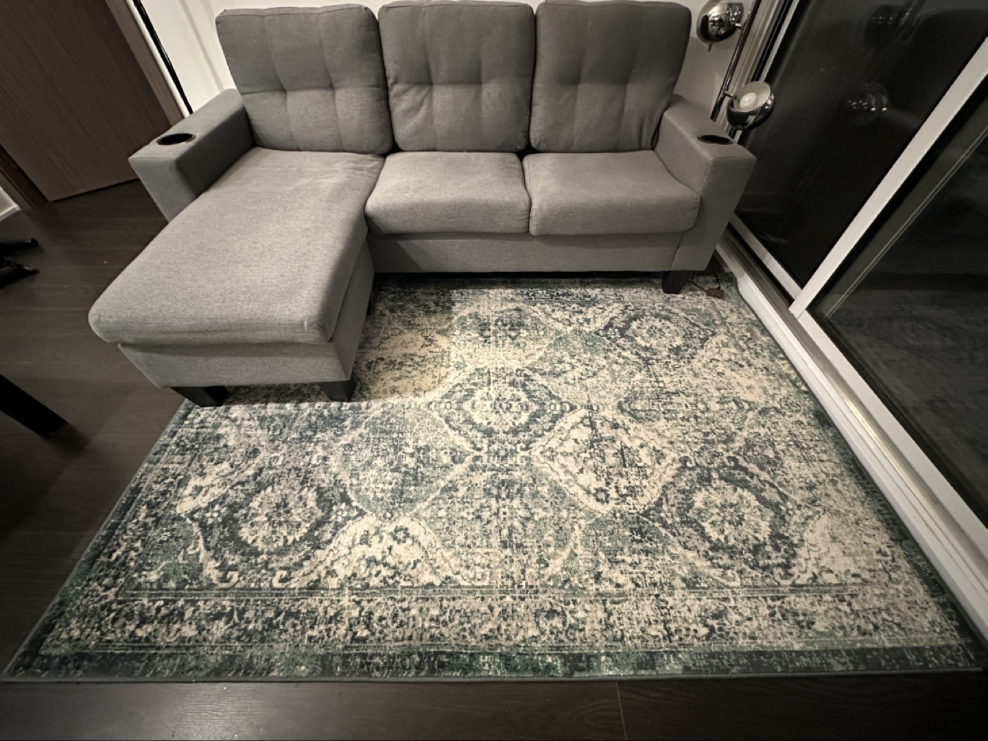 IKEA VONSBÄK Rug - Green Low Pile - 4' x 6'