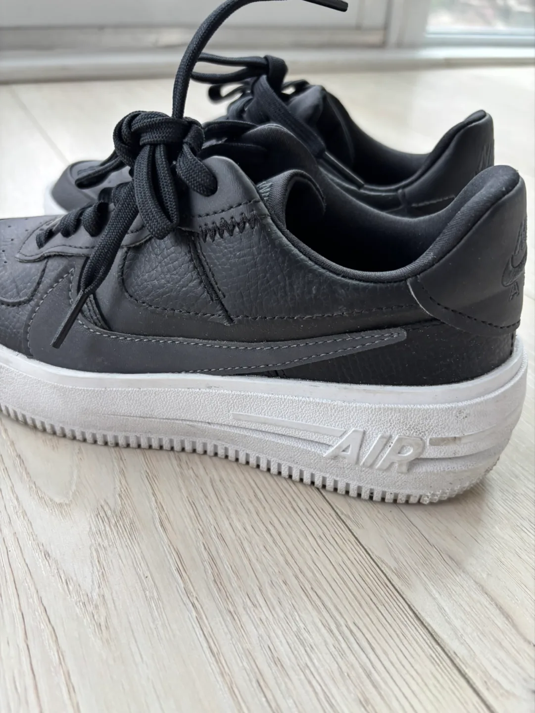 Nike Air Force 1 Shadow Sneakers Black Leather Women's image indicator(5)